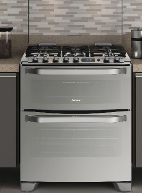 Cocina a Gas 5 Quemadores 76 DXT Color Espejado-4