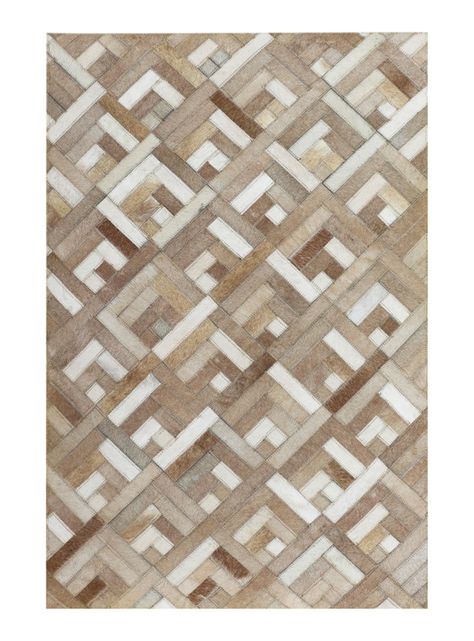 Alfombra 190x290 cm Cuero Patch Rústico-0