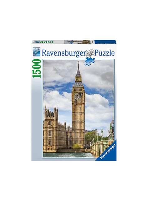Ravensburger Puzzle Gato en el Big Ben 1500 piezas Caramba-0