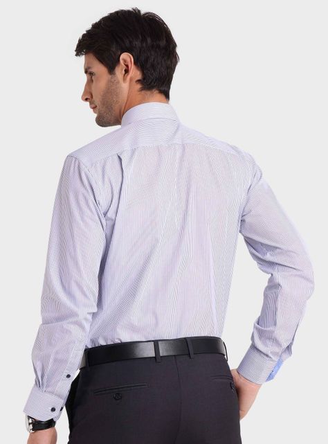 Camisa A Rayas Manga Larga-1