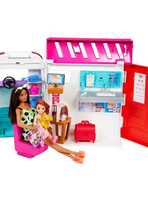 Barbie Profesiones Juego Clínica Atención Médica-3