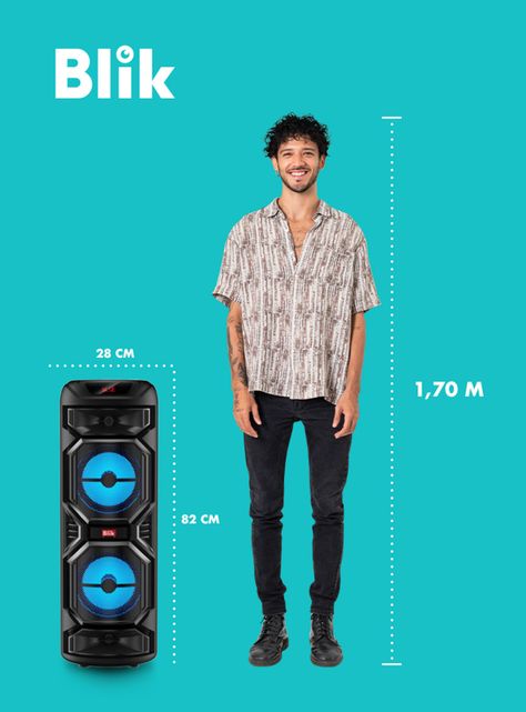 Parlante Bluetooth Wave Max 1 4000W PMPO-1
