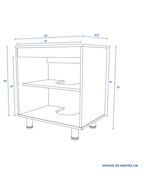 Estante 2 Puertas + Vanitorio + Estante Organizador-2