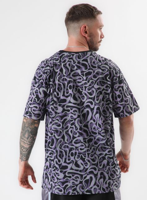 Polera MC Oversize Full Print Waves-1