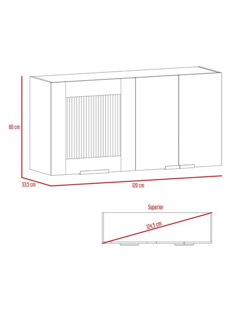 Mueble Cocina Superior Fendi Blanco Rovere TuHome-1