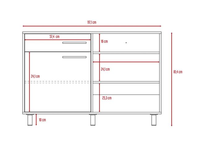 Buffet Kaia Wengue Miel TuHome-1