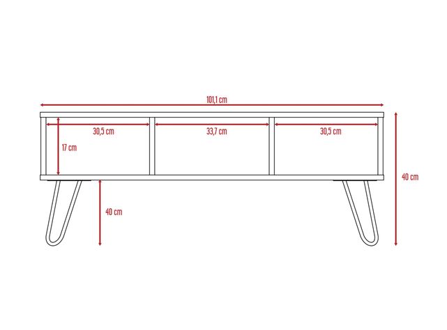 Combo TuHome Muebles Vassel Miel Plomo Bar + Mesa de Centro TuHome-4
