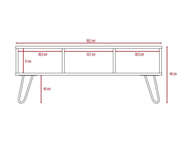 Combo Muebles Vassel Miel Plomo Buffet + Mesa de Centro TuHome-4