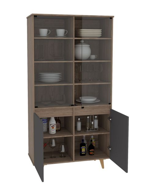 Vitrina Salem Miel Plomo TuHome-0