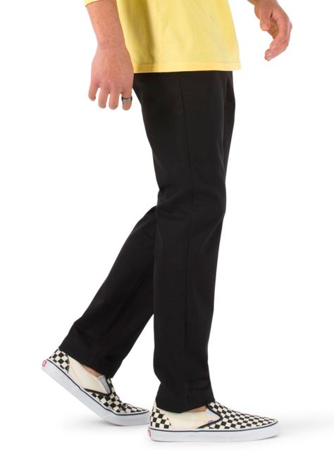 Pantalón Tiro Bajo Negro Authentic Chino Slim Pant Black-0