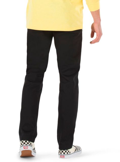 Pantalón Tiro Bajo Negro Authentic Chino Slim Pant Black-1
