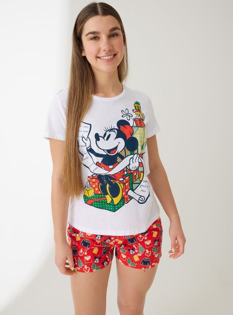 Pijama Licencia Disney Navidad Minnie-0