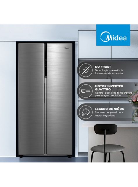 Refrigerador Side by Side No Frost 432 Litros MDRS619FGE46-3