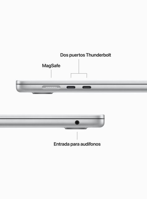 MacBook Air 15" Chip M2 8 Núcleos CPU y 10 Núcleos GPU 8GB RAM 256GB SSD Color Plata-8