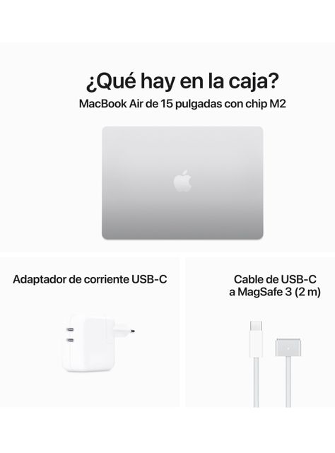 MacBook Air 15" Chip M2 8 Núcleos CPU y 10 Núcleos GPU 8GB RAM 256GB SSD Color Plata-9