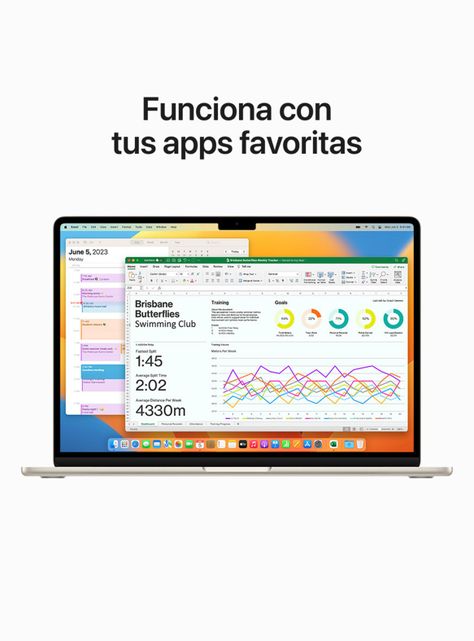 MacBook Air 15" Chip M2 8 Núcleos CPU y 10 Núcleos GPU 8GB RAM 256GB SSD Blanco Estelar-6
