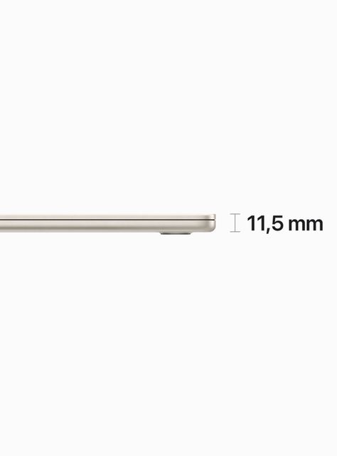 MacBook Air 15" Chip M2 8 Núcleos CPU y 10 Núcleos GPU 8GB RAM 256GB SSD Blanco Estelar-2