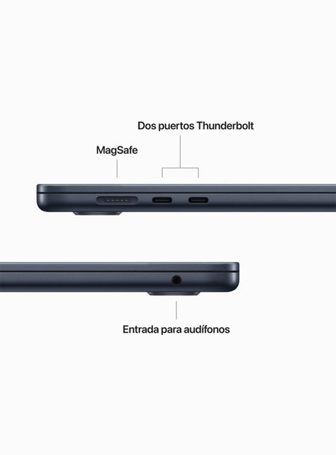 MacBook Air 15" Chip M2 8 Núcleos CPU y 10 Núcleos GPU 8GB RAM 256GB SSD Color Medianoche-8