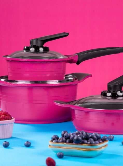 Batería de Cocina 7 Piezas Raspberry-5