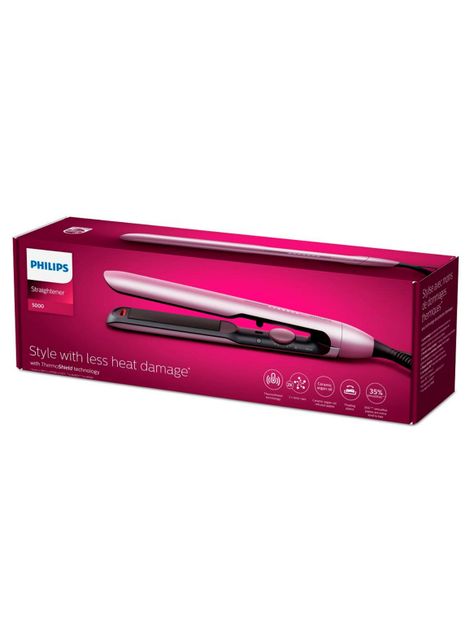 Alisador Pelo Serie 5000 BHS530/00 Rosa Claro Metálico-1