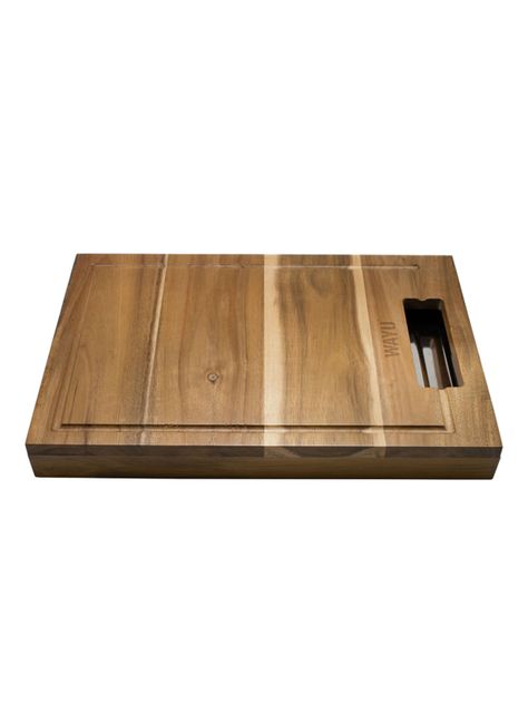Tabla Madera + Bandeja Acero-1