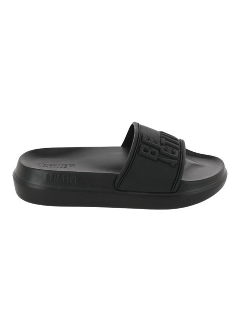 Sandalia Slider Print Logo en Relieve Mujer-0