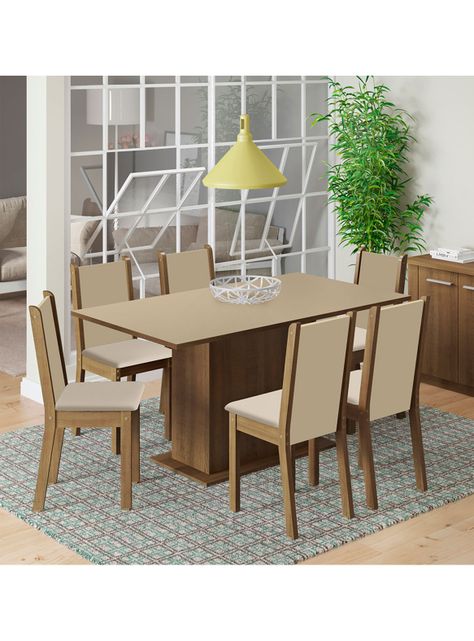 Juego de Comedor Suecia + 6 Sillas-3
