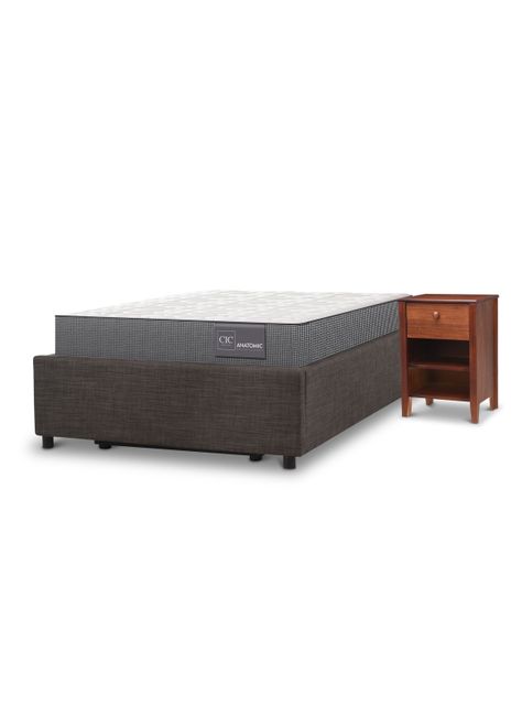 Cama Space Box Anatomic 1.5 + Velador Torino-0
