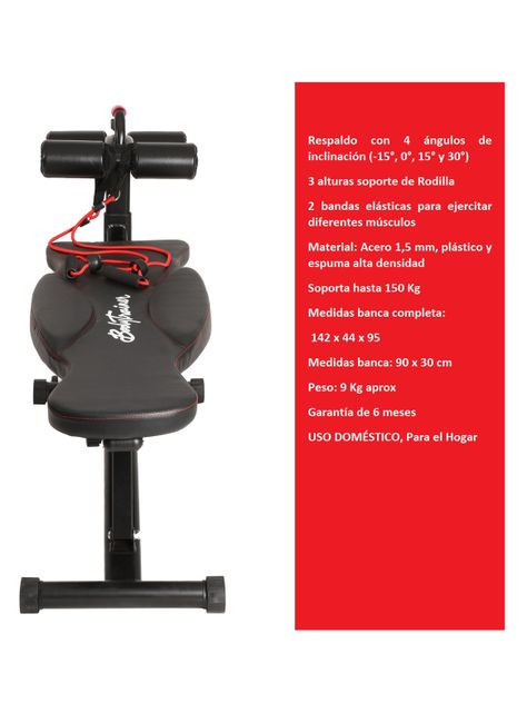 Banca Bodytrainer de Abdominales BodyTrainer Abdo LX-1
