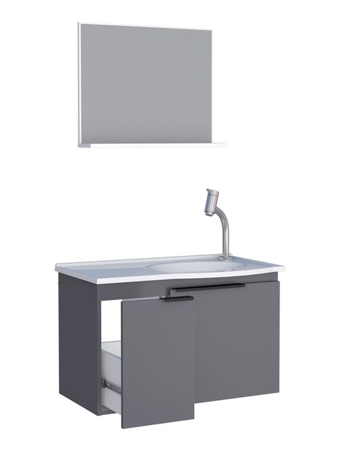 Mueble Vanitorio + Aéreo Espejo Quartzo-4