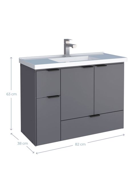 Mueble Vanitorio Aéreo Orquedea 80 cm-1