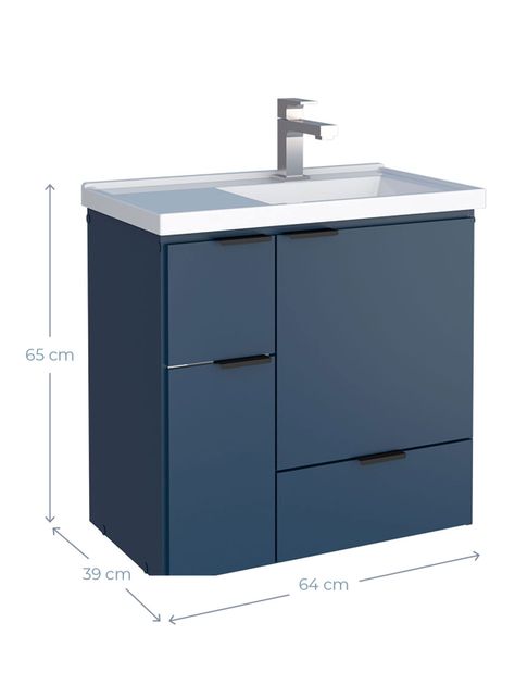 Mueble Vanitorio Orquidea 2 Puertas 1 Cajón-1