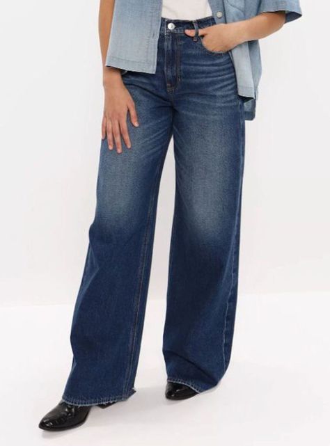 Jeans Super High-Rise Baggy Wide Leg Jeans-0