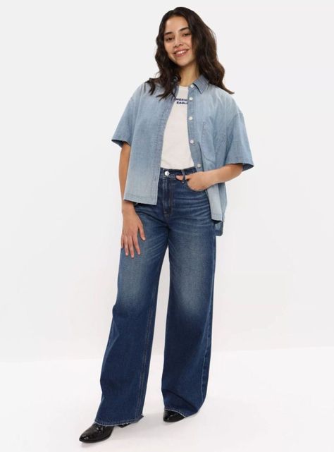 Jeans Super High-Rise Baggy Wide Leg Jeans-2