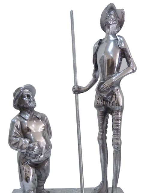 Figura Don Quijote y Sancho Panza 34 x 20 x 15 cm-1