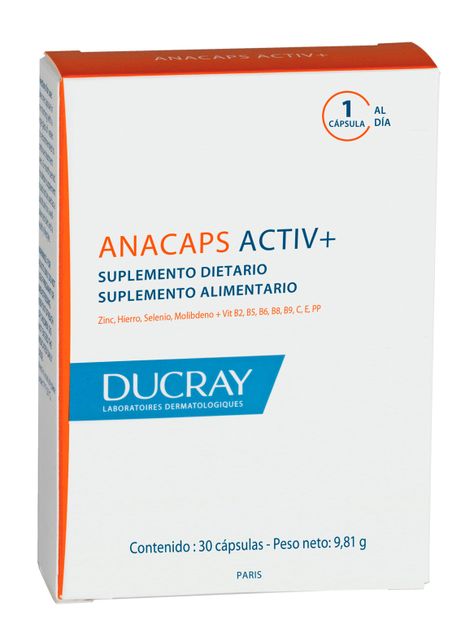 Suplemento Alimenticio Anacaps Activ+ 30 Cápsulas-1
