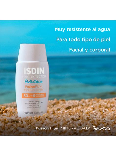 Fotoprotector ISDIN Fusion Fluid Mineral Baby Pediatrics 50 ml SPF 50-2