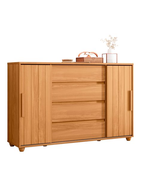 Cómoda Evidenza Rustic 2 Puertas 4 Cajones-0