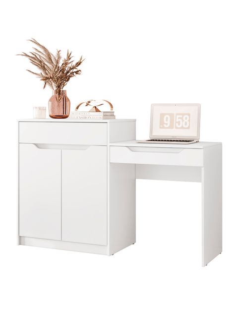Tocador Trend Blanco Matte 2 Puertas 1 Cajón-2