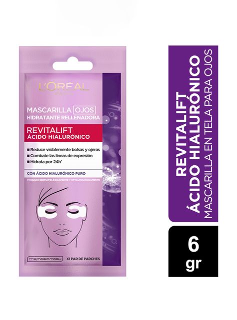 Mascarilla Dermo Expertise L'Oréal Paris Revitalift Ácido Hialurónico Ojos-1