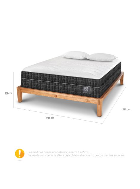 Cama Oak Lux King + Almohada-1