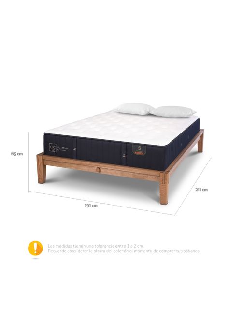 Cama Oak Premium King + Almohada-1