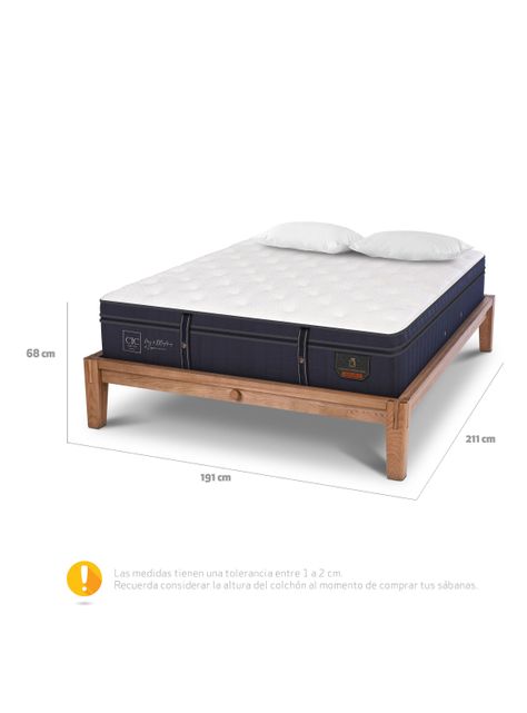 Cama Oak Grand Premium King + Almohada-1