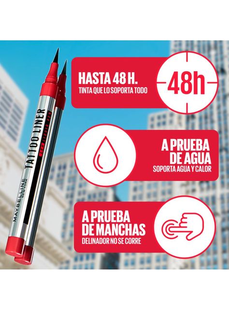 Delineador de Ojos Liner Tattoo 48H Liquid Pen Black 0.7 g-4