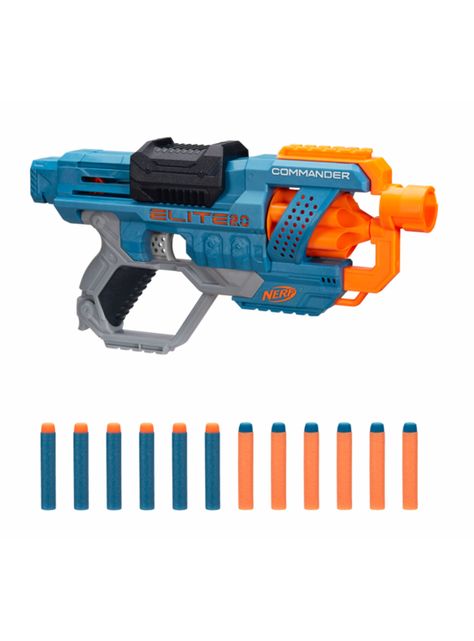Lanzador Nerf Elite 2.0 Commander Rd6 12 Dardos-0