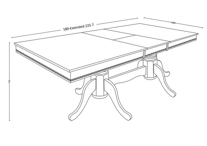 Juego de Comedor Extensible Escocia + 6 Sillas + 2 Sitiales-2