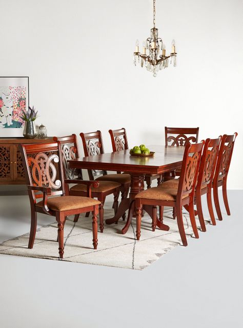 Juego de Comedor Extensible Escocia + 6 Sillas + 2 Sitiales-0