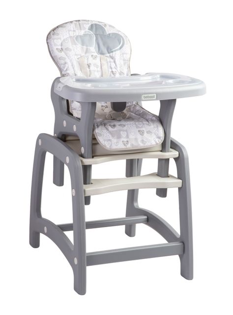 Silla de Comer Portatil Kinder SX Gris Bebesit-0