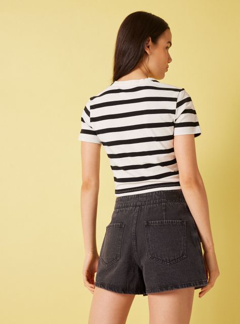 Falda Pantalón con Bolsillo Delantero y Trasero-1