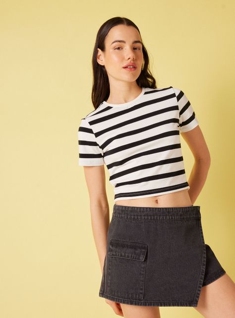 Falda Pantalón con Bolsillo Delantero y Trasero-0